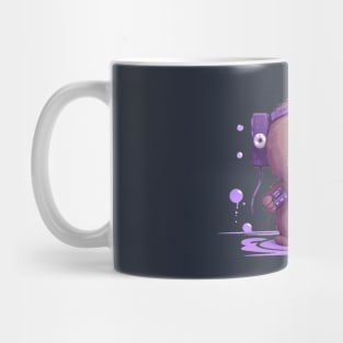 Kawaii sea otter listen music on the Purple tape cassette Mug